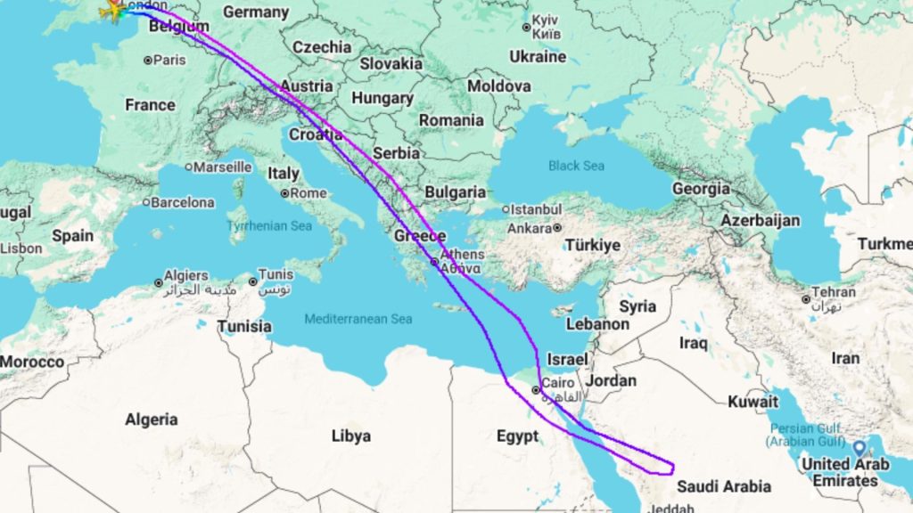6,000-mile 'flight to nowhere' triggered by Iran war, as missile chaos leaves Britons stuck in mind-numbing 12-hour U-turn.