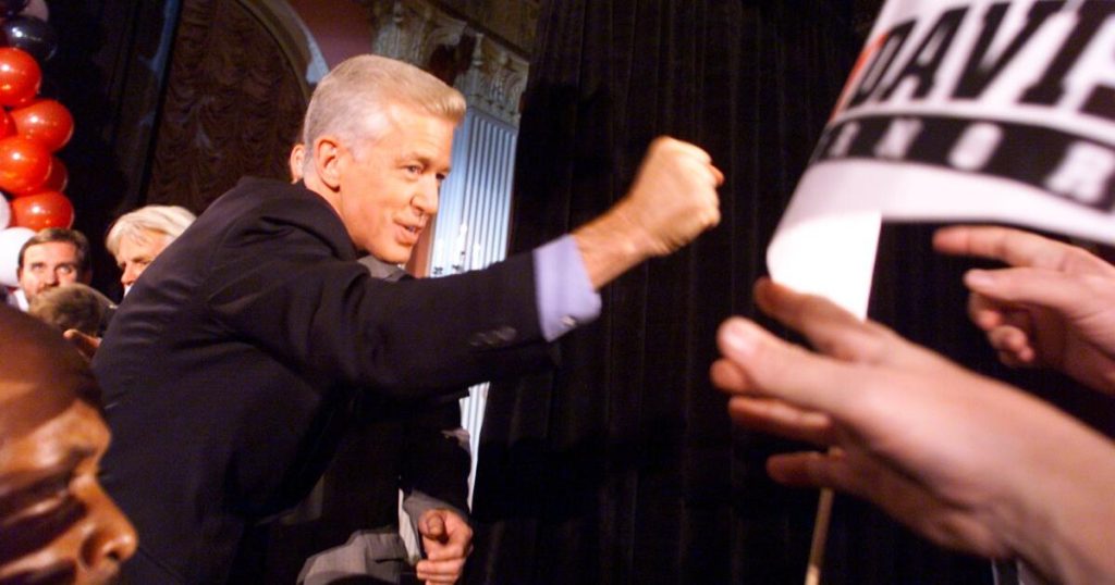 California upsets winner Gray Davis in last wide-open gubernatorial race