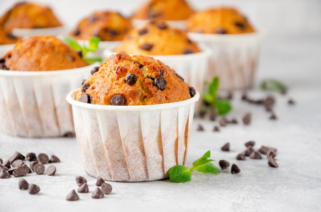 Healthy Chocolate Chip Muffins - SHK