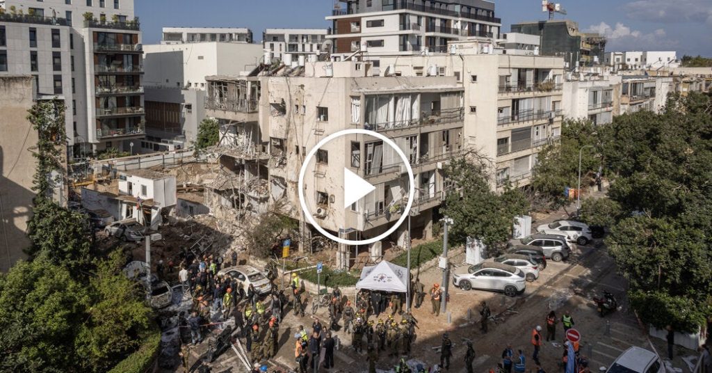Iranian missile attack damages residential buildings in Tel Aviv