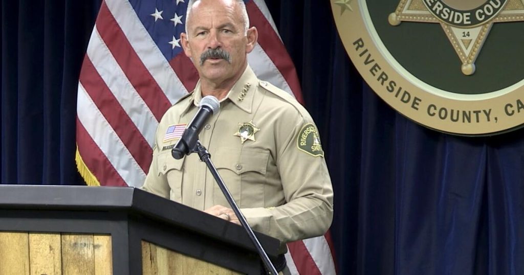 Riverside County Sheriff Chad Bianco seized more than half a million ballots.