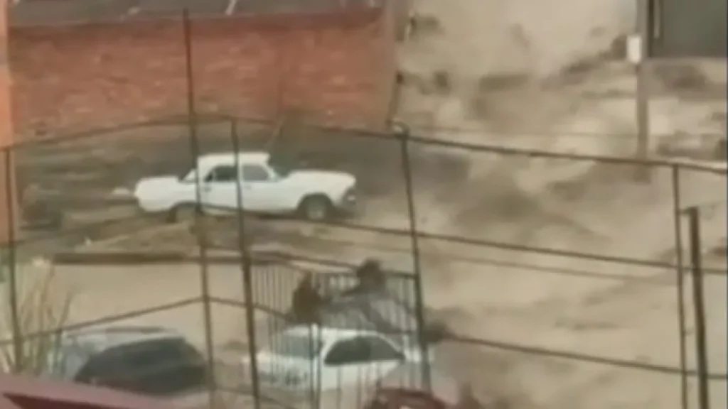 Severe flood occurred in Makhachkala, the capital of Dagestan region of Russia. Floods
