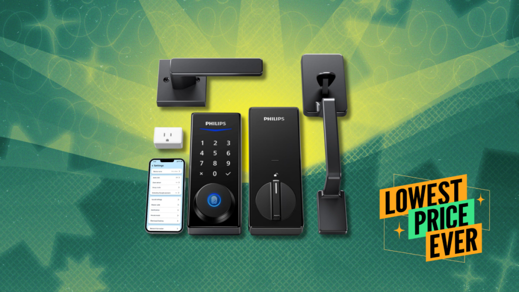 The Philips Wi-Fi Smart Lock with Handle is 35% off for Amazon's Big Spring Sale