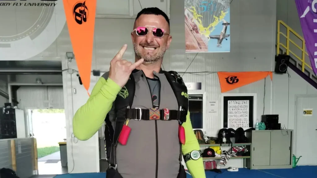 The courageous 51-year-old father of two took his own life by plunging 13,000 feet into the air while skydiving with a new parachute for the first time.