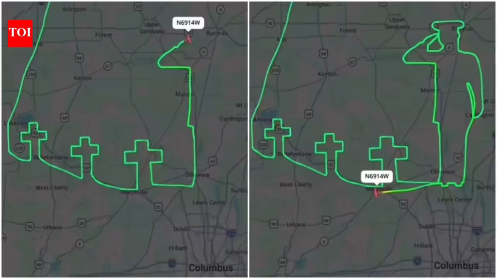 WATCH: Pilot pays tribute from the sky to three Ohio guardsmen killed in refueling plane crash in Iraq