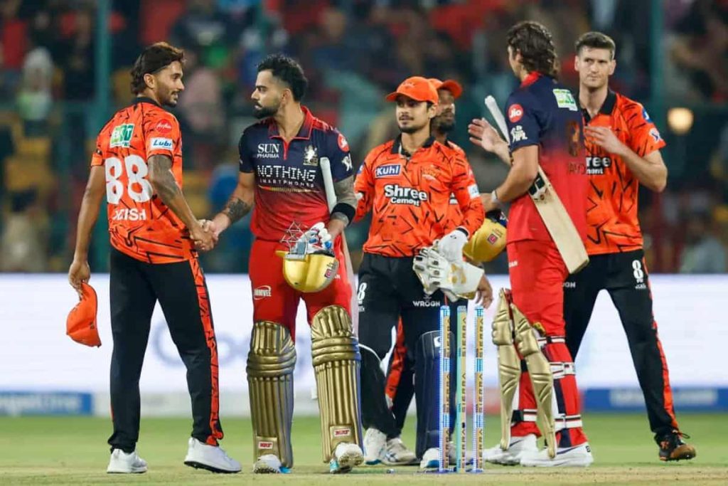 Who won yesterday's IPL match between Royal Challengers Bangalore vs Sunrisers Hyderabad?