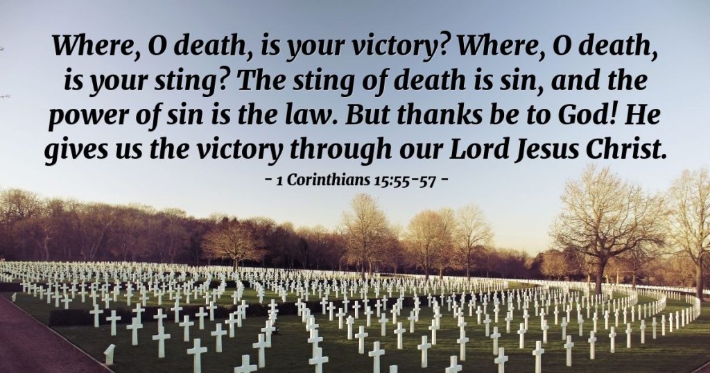 1 Corinthians 15:55-57 — Verse of the Day for Monday, April 20, 2026
