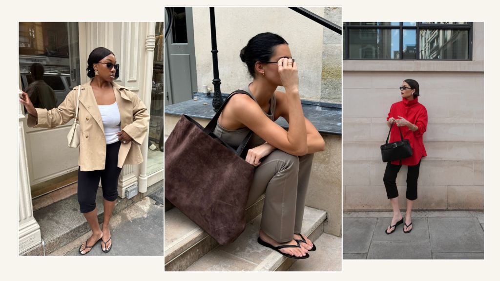 5 leggings-and-sandals outfits for spring/summer 2026