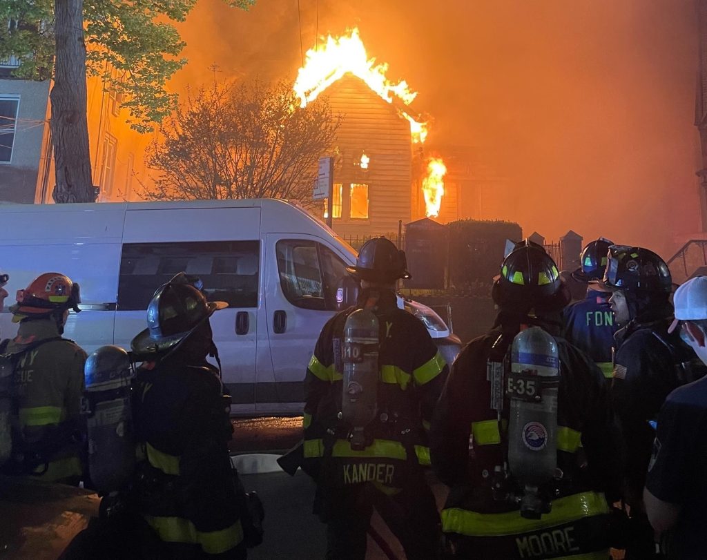 6 firefighters injured in massive fire at historic NYC church