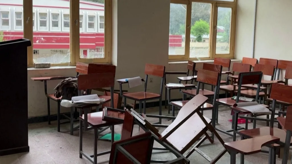 Afghan students told about the terrible strike in the university. confrontation