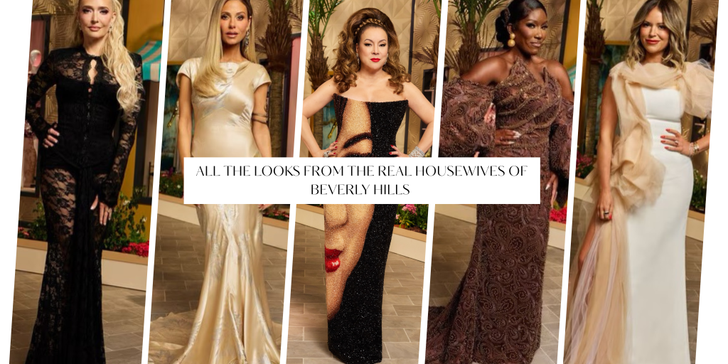All the Looks from the Real Housewives of Beverly Hills Season 15 Reunion: Dorit Kemsley in Gold Roberto Cavalli, Erika Jayne in Black Jaune, Bozoma St. John in Beaded Mimi Yeboah, & More!