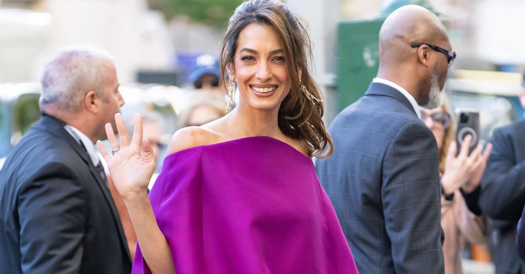 Amal Clooney wore shoes of that color that look beautiful with a minidress