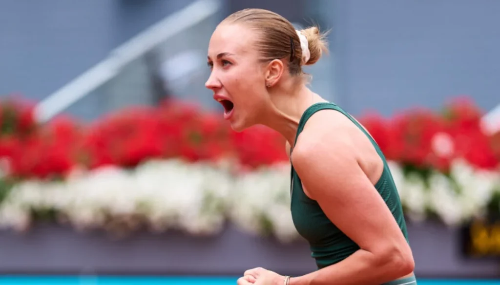 Anastasia Potapova makes Madrid Open history after dramatic win over Karolina Pliskova