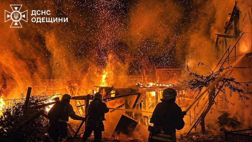 Another Russian oil facility burns down after Zelensky promotes Ukraine's drone access