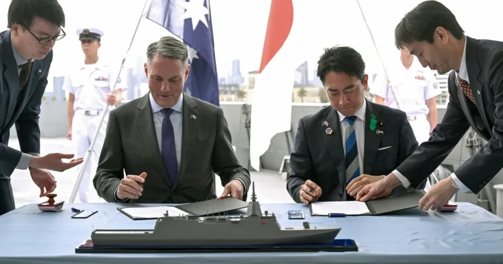 Australia and Japan sign contract for $7 billion warship deal military news