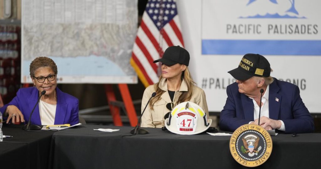 Bass, Barger meet with Trump to push for LA fire funding