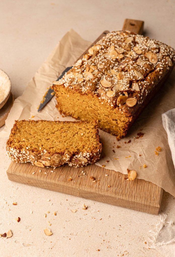 Best Orange Almond Loaf Cake (moist, not too sweet)