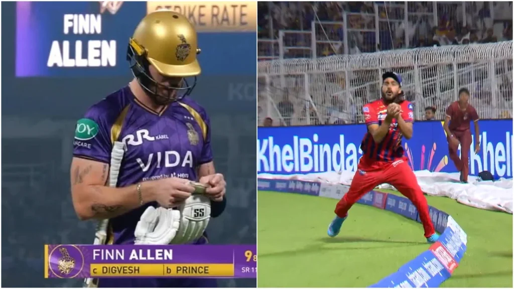 “It was a mistake” – KKR issues official statement on Digvesh Rathi’s controversial catch during IPL 2026 clash Digvesh Rathi took a controversial catch to dismiss Finn Allen.