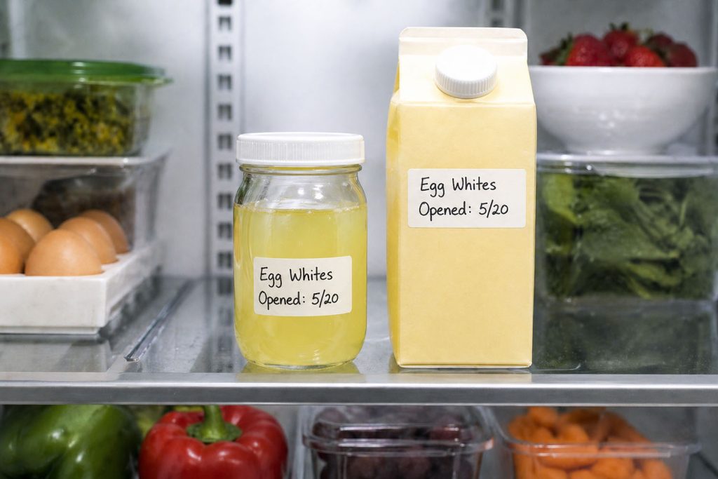 Do egg whites need to be refrigerated?