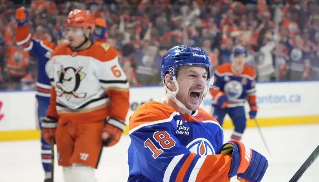 Edmonton Oilers beat Ducks to avoid elimination as Draisaitl leads with two goals