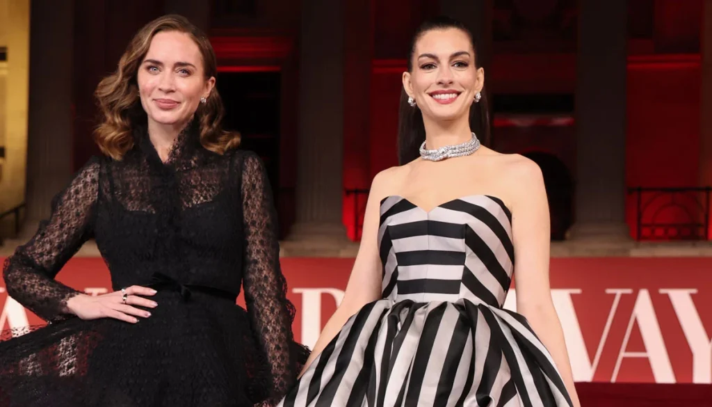 Emily Blunt on what it's like to work with Anne Hathaway
