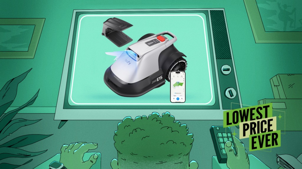 Eufy E15 Robot Lawnmower E15 is currently 59% off