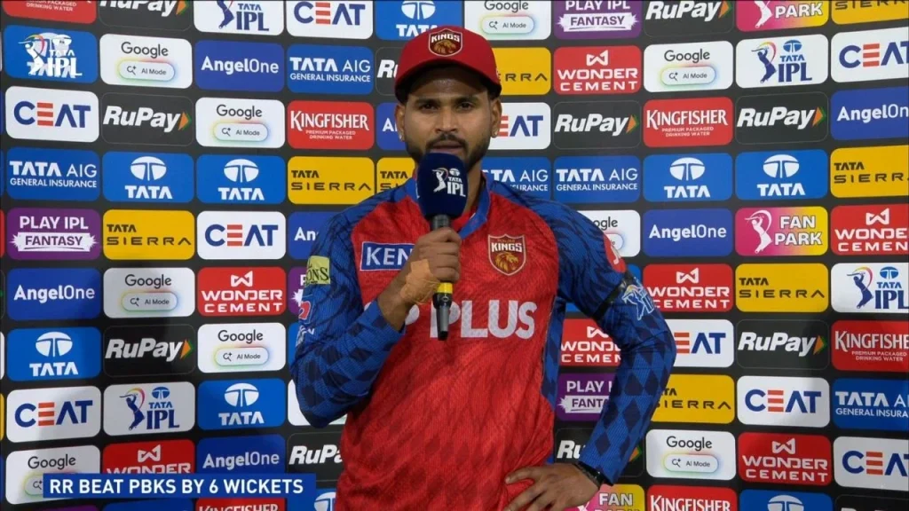 "Exceptional performance:" Shreyas Iyer credits Rajasthan Royals batsmen after first defeat in IPL 2026