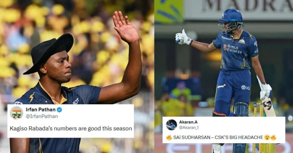 Fans go crazy as Kagiso Rabada and Sai Sudarshan score brilliant hits in GT's stunning win over CSK