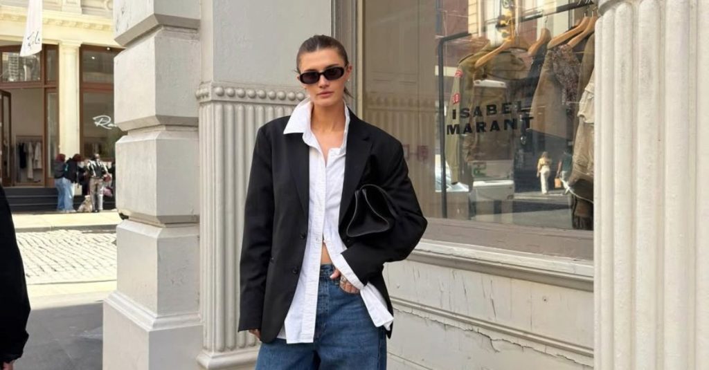 Girls are styling their blazers in unexpected ways in New York and Paris