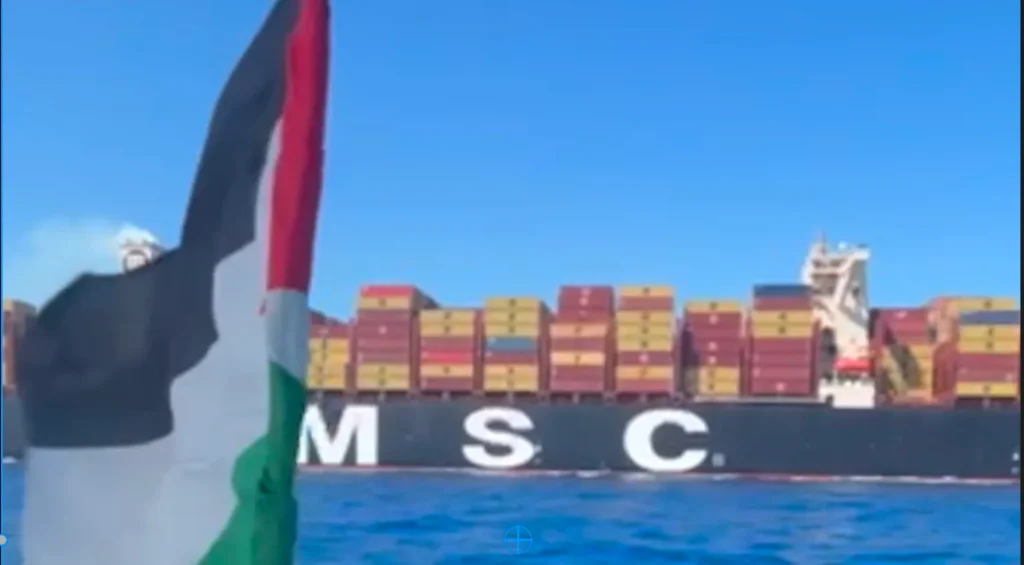 Global Sumud Flotilla intercepts Israel-bound cargo ship. News feed