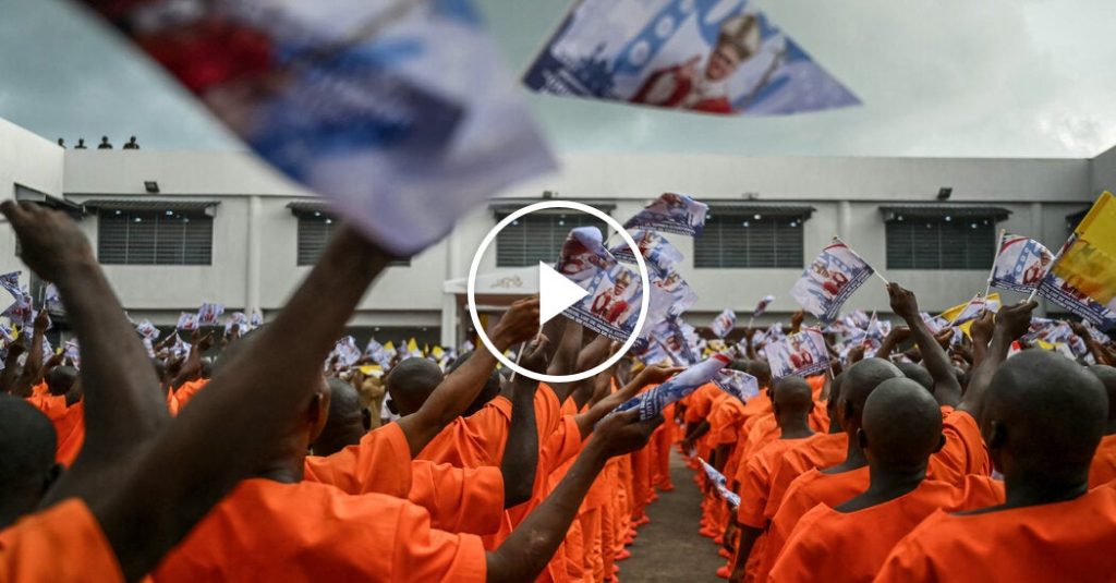 'God will never abandon you,' Pope tells prisoners in Equatorial Guinea.