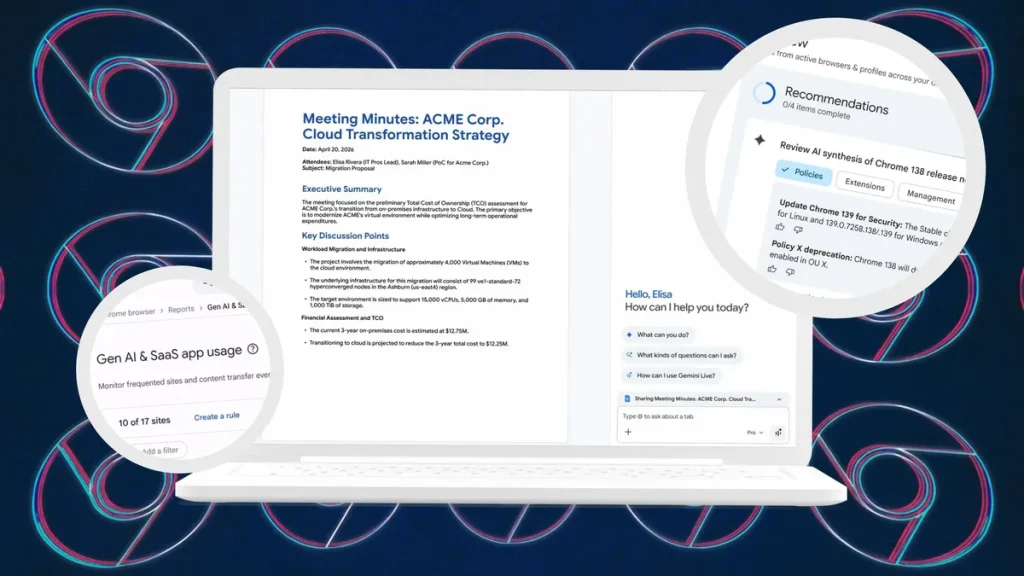 Google brings Auto Browse and Skills to Chrome Enterprise – and a new 'Gemini Summary'