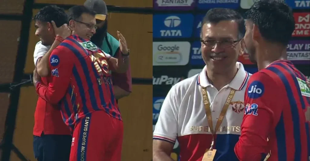 IPL 2026 (Watch): Sanjiv Goenka shares an emotional fatherly moment with LSG's rising star Mukul Chaudhary after KKR defeat