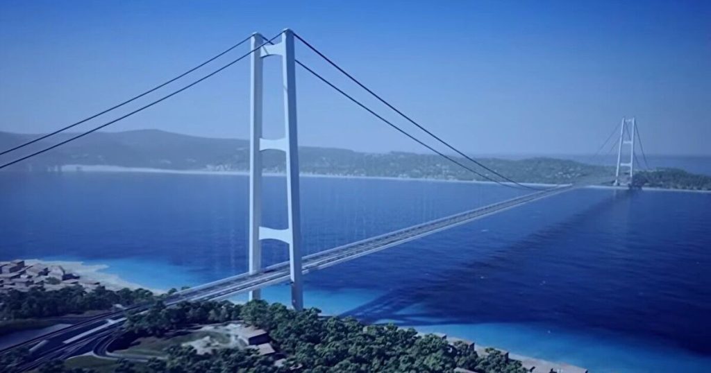 Incredible £11 billion mega-project for the world's longest suspension bridge world | news