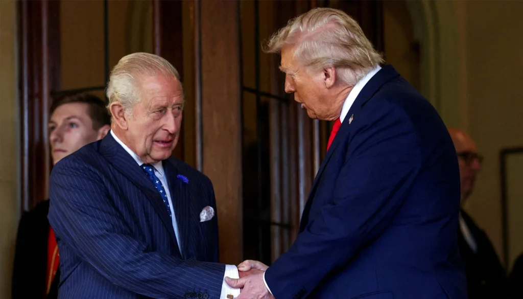 Internal preparations for King Charles's visit to America on the 250th anniversary of American independence