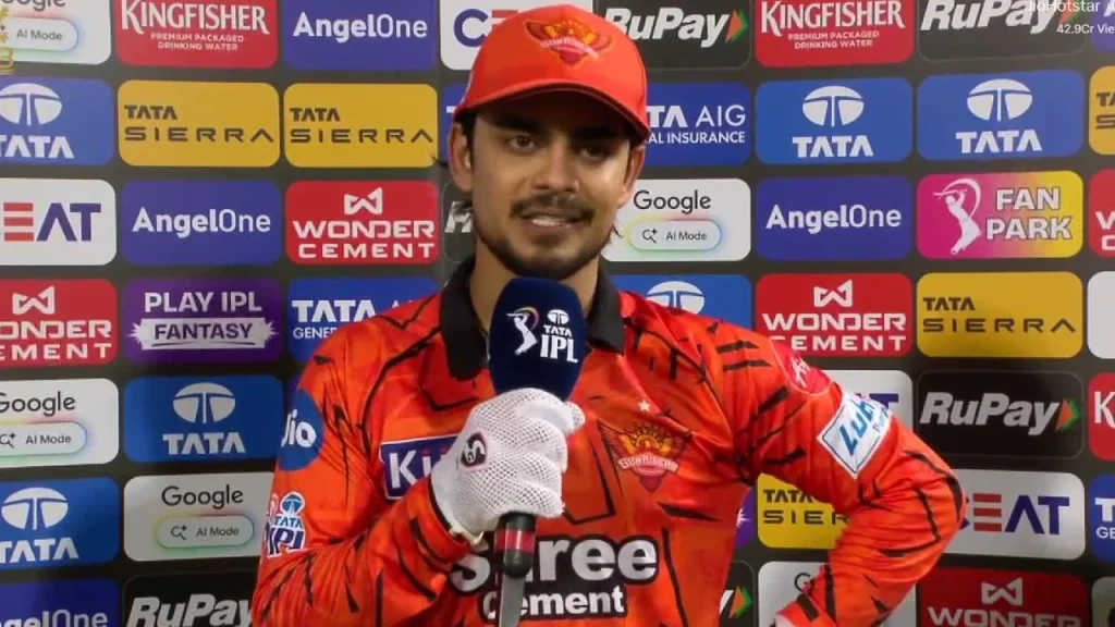 Ishan Kishan captain credits Nitish Kumar Reddy after all-round performance in SRH's massive win against KKR