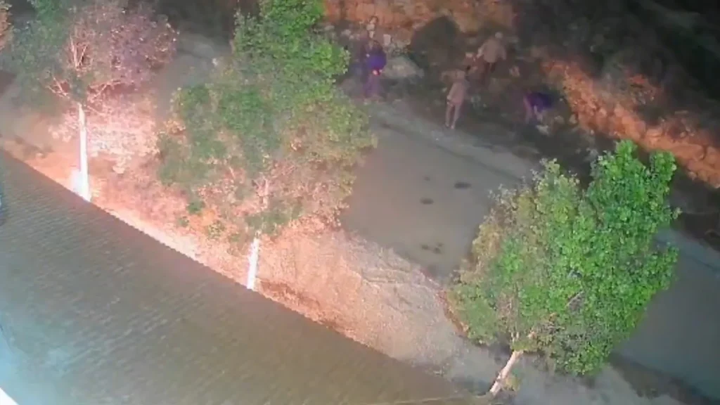 Israeli settlers set fire to a Palestinian house in the occupied West Bank. occupation of west bank