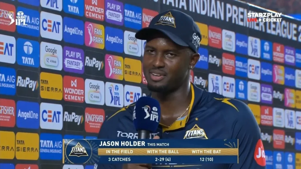 Jason Holder happy with match-winning performance, wins POTM in GT vs RCB
