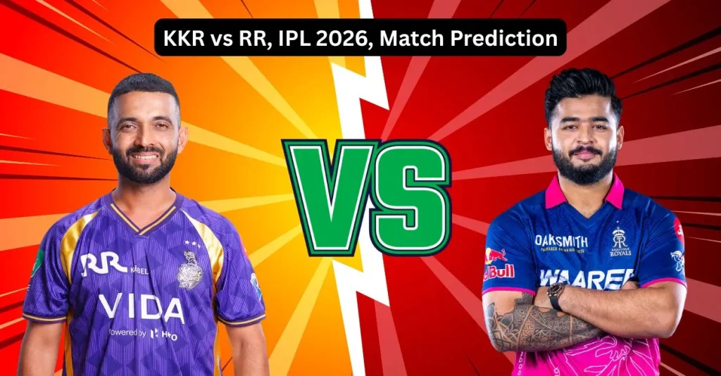 KKR vs RR, IPL 2026, Match Prediction: Who will win today's game between Kolkata Knight Riders and Rajasthan Royals?