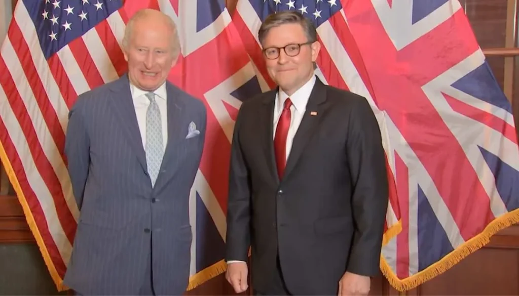 King Charles' sense of humor dominated during his speech to Congress