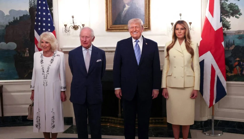 King Charles showed signs of fear while meeting Donald Trump at the White House