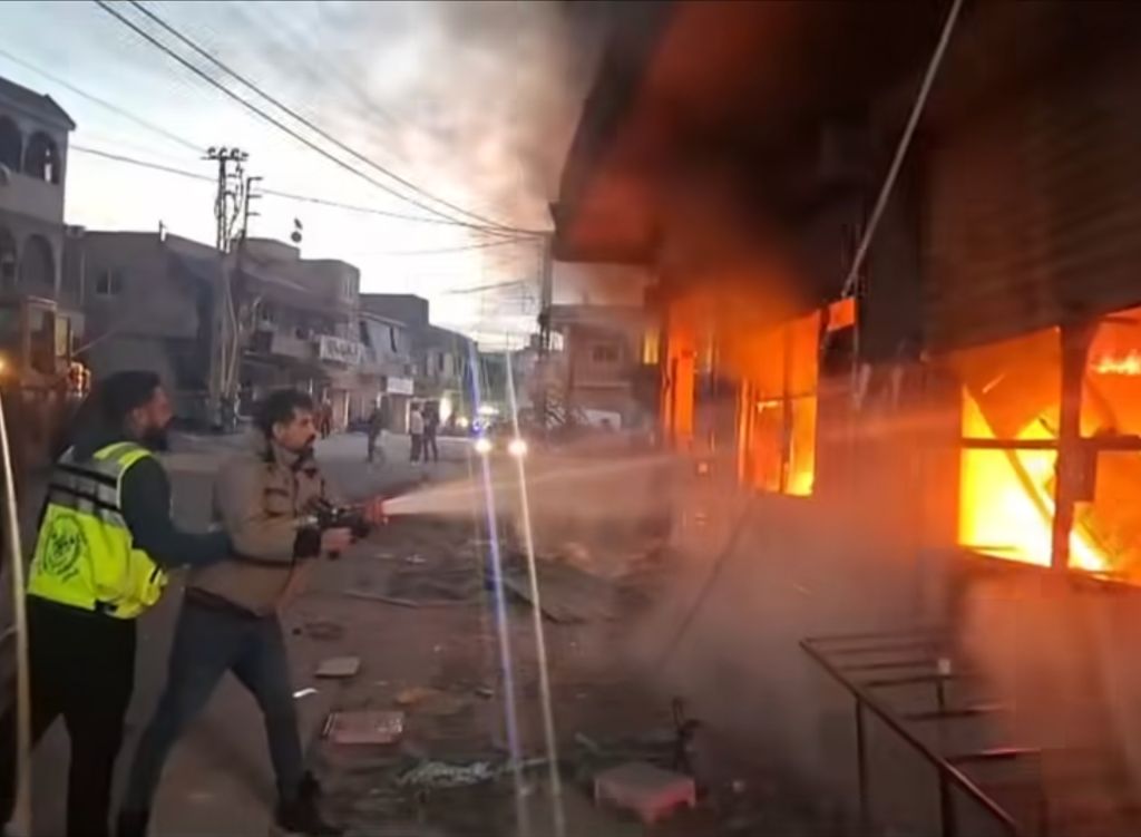 Lebanese firefighters respond after Israeli attack Israel attacks Lebanon News