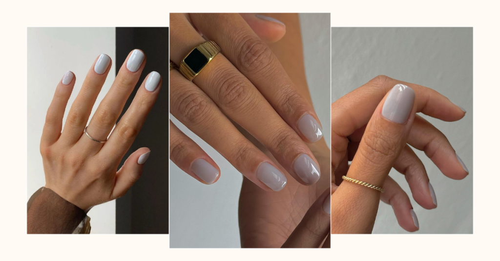 Milky brown nails are an easy nail trend to try next time