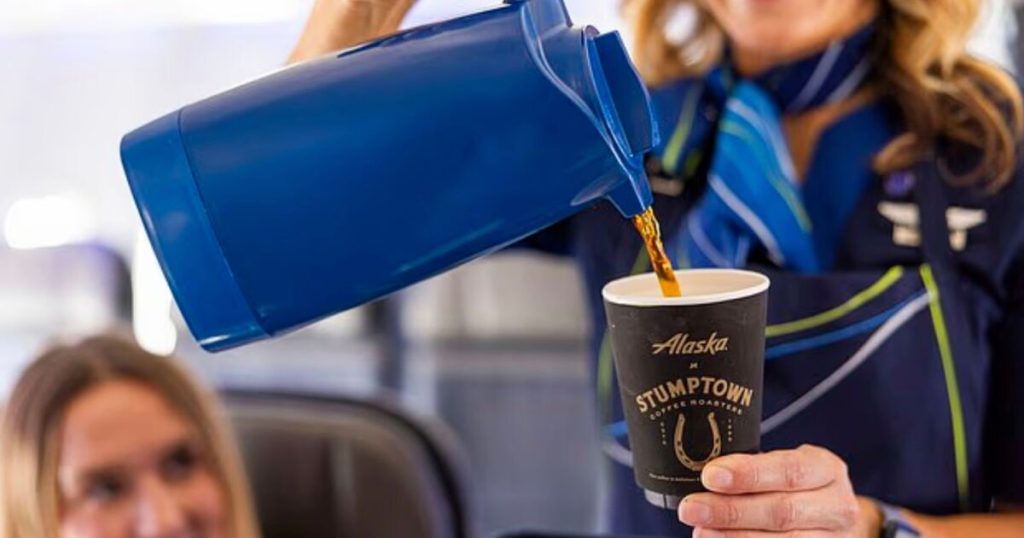 Panic as pregnant flight attendant falls into boiling water as coffee maker explodes. world | news