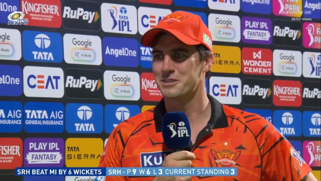 Pat Cummins stunned by SRH's explosive batting after emphatic win over MI in IPL 2026