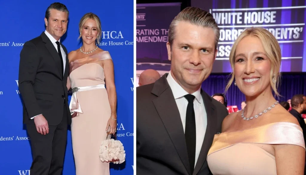 Pete Hegseth's wife comes under fire after wearing Teemu dress at White House Correspondents' Dinner
