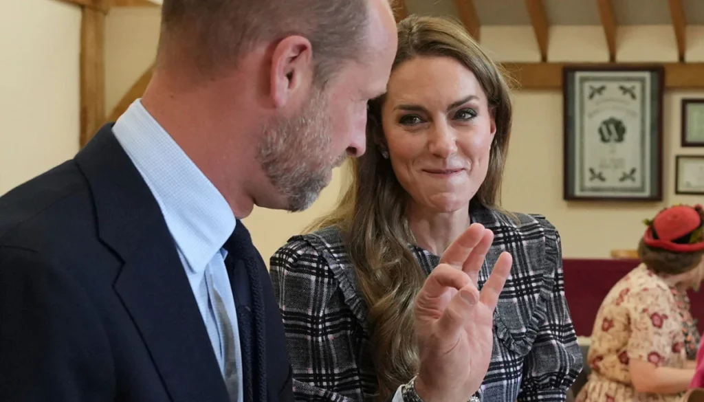 Prince William and Kate Middleton's 'flirty' chat caught on camera