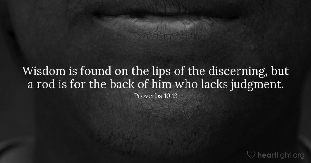 Proverbs 10:13 — Daily Wisdom for Sunday, April 26, 2026