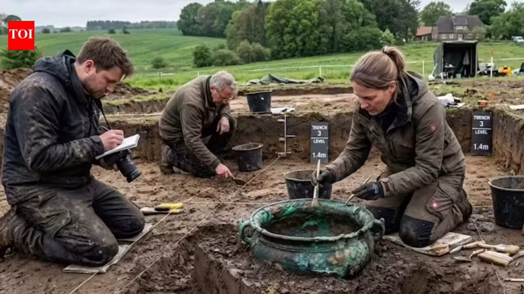 Rare 1,700-year-old bronze cauldron found in northern Germany rewrites connection with the Roman Empire. world News