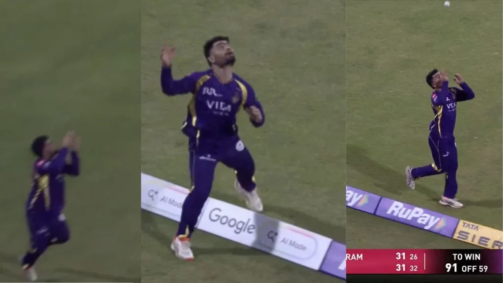 Rinku Singh takes a sensational catch to dismiss Aiden Markram in the LSG vs KKR match